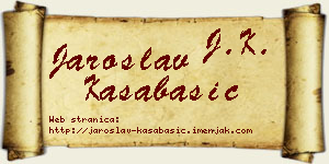 Jaroslav Kasabašić vizit kartica